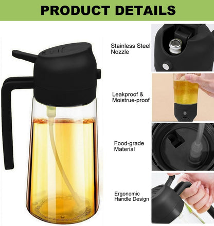 Yanvo OilMaster™ 2 en 1 – Dispensador de Aceite Inteligente 500 ml