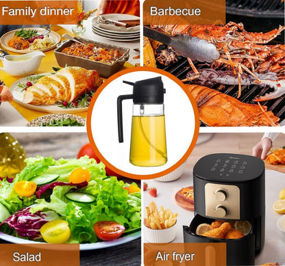 Yanvo OilMaster™ 2 en 1 – Dispensador de Aceite Inteligente 500 ml